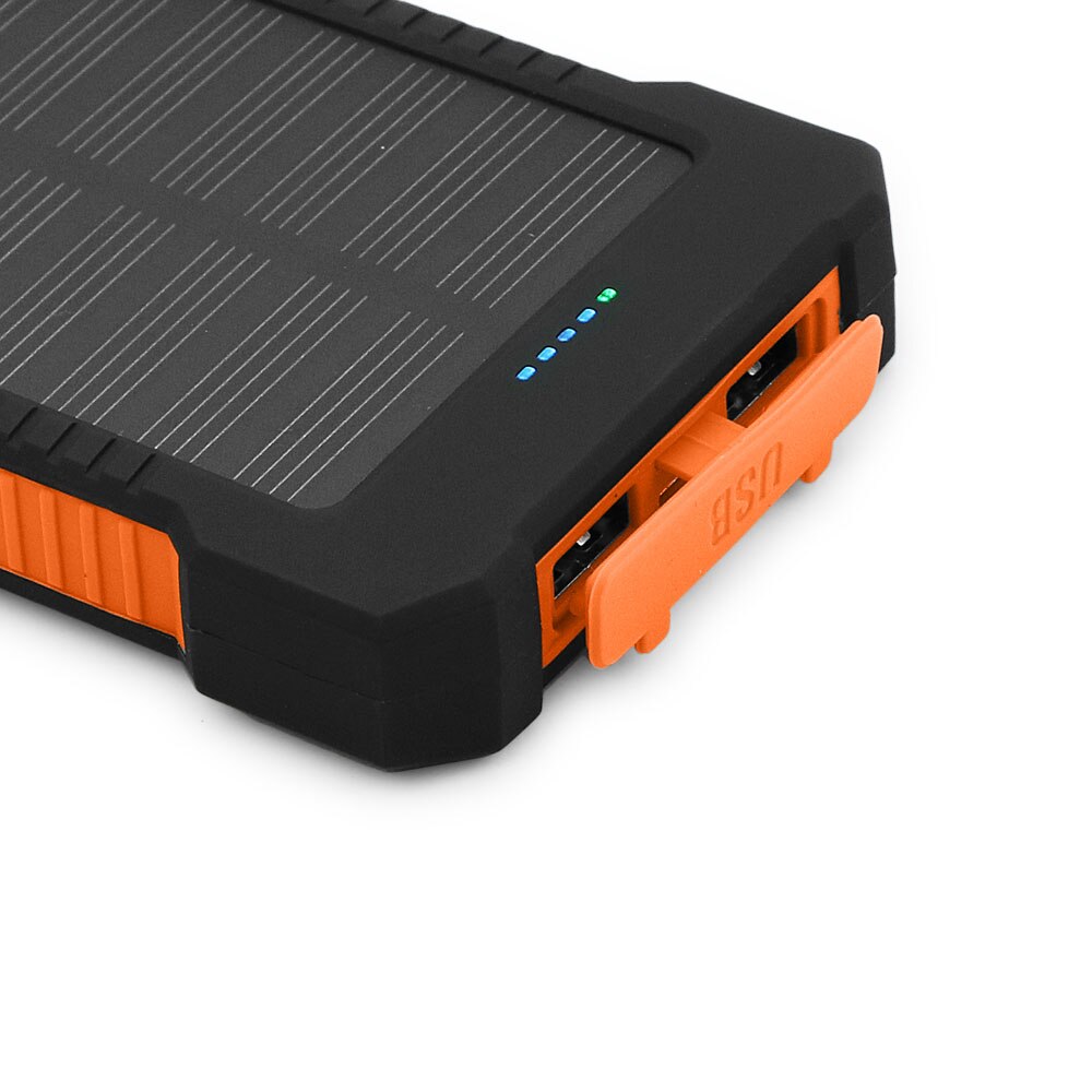 10000mAh Solar Charger Portable Solar Power Bank Outdoor Emergency External Battery for Mobile Phone Tablets iphone Samsung