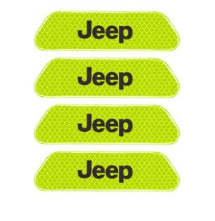 JEEP Wrangler door reflective warning sticker wheel eyebrow light-emitting car sticker