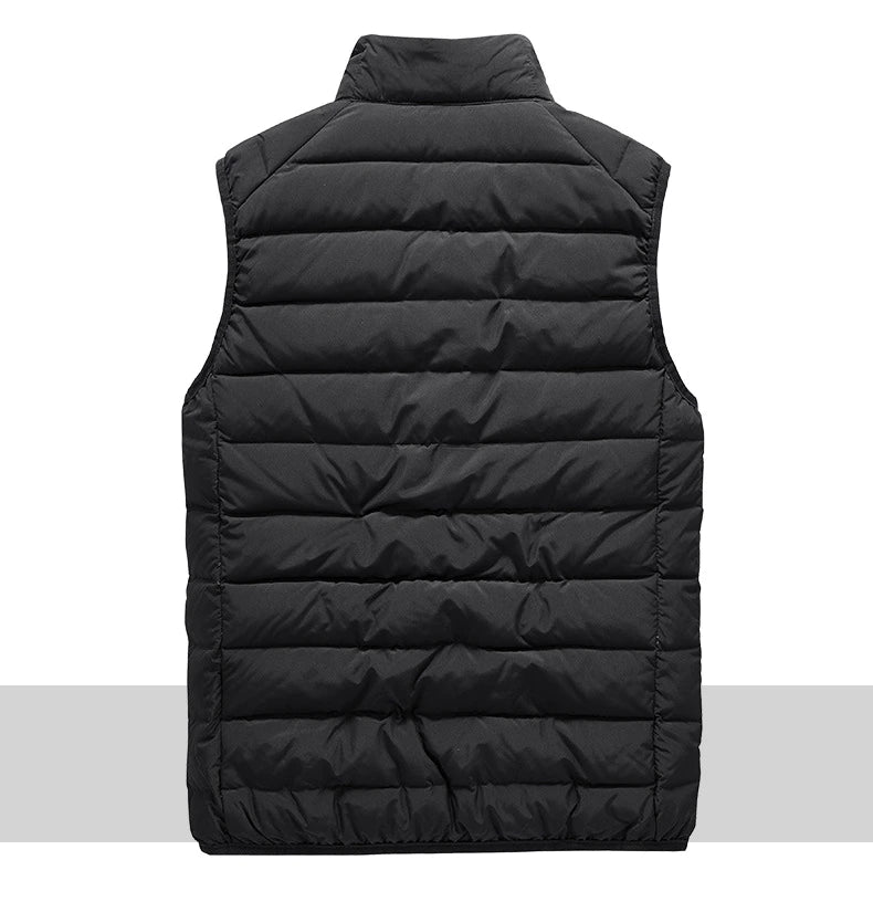 JEEP SPIRIT new men down vests autumn winter fashion thin warm waistcoat classic stand collar comfortable casual sports coat