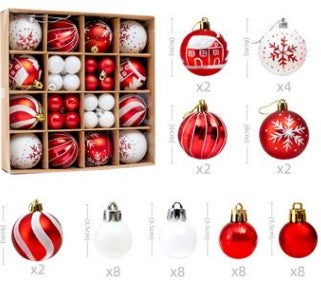 Christmas ball pendant 42 scene arrangement pendant ornaments Christmas tree pendant holiday decoration Christmas decorations