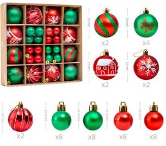 Christmas ball pendant 42 scene arrangement pendant ornaments Christmas tree pendant holiday decoration Christmas decorations