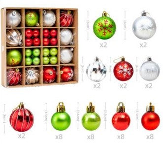 Christmas ball pendant 42 scene arrangement pendant ornaments Christmas tree pendant holiday decoration Christmas decorations