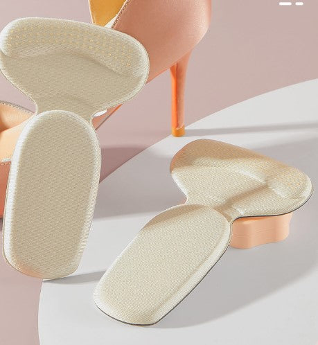 3 pairs of heel stickers to prevent the heel from falling off the half-yard pad female high-heeled insole reduction shoe one size adjustment artifact