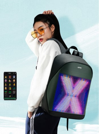 LED Display Screen Backpack Lighting Bag