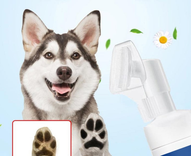 Pet cat dog foot wash artifact clean foot foam wash paws wipe feet sterilization clean deodorant foot care