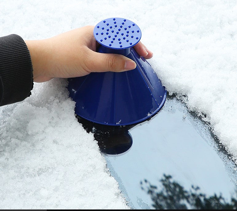 Snow removal artifact for automobiles, window defrosting and deicing snow scraper, winter snow cleaning and frost scraping tool